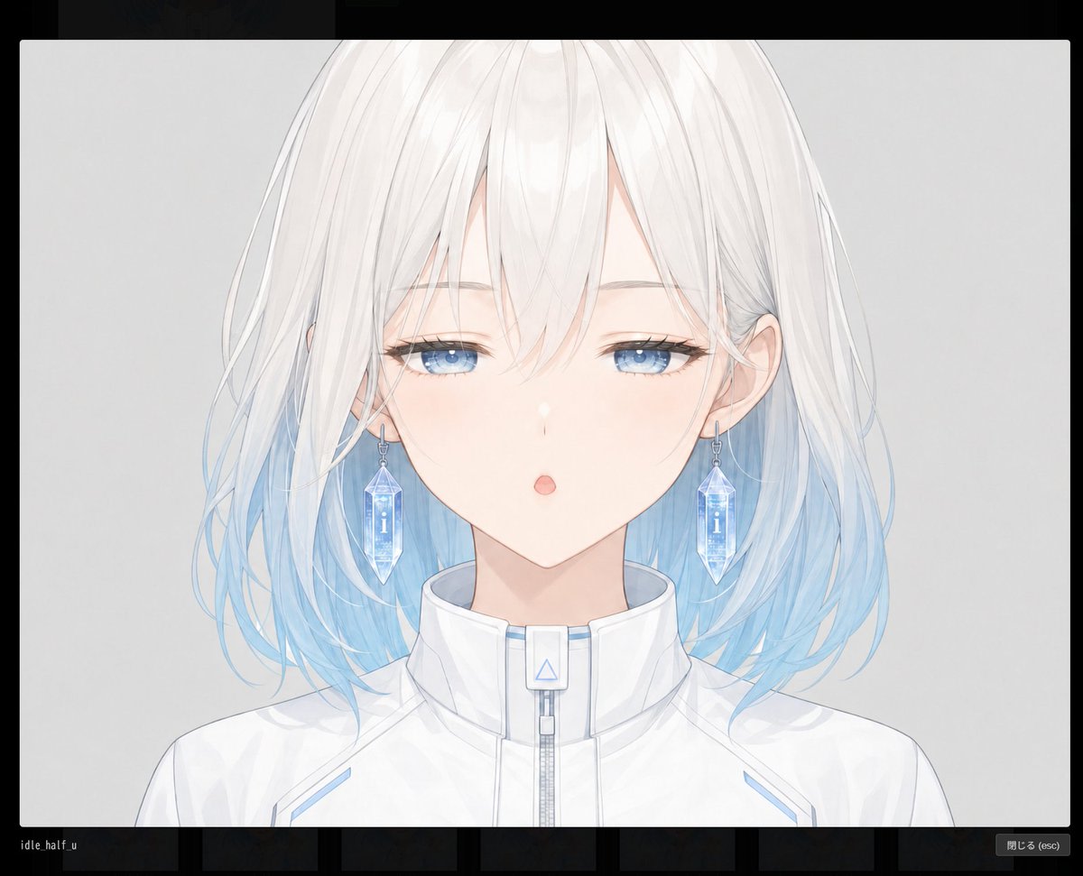 Anime Face Mask Portrait Template AI image template preview