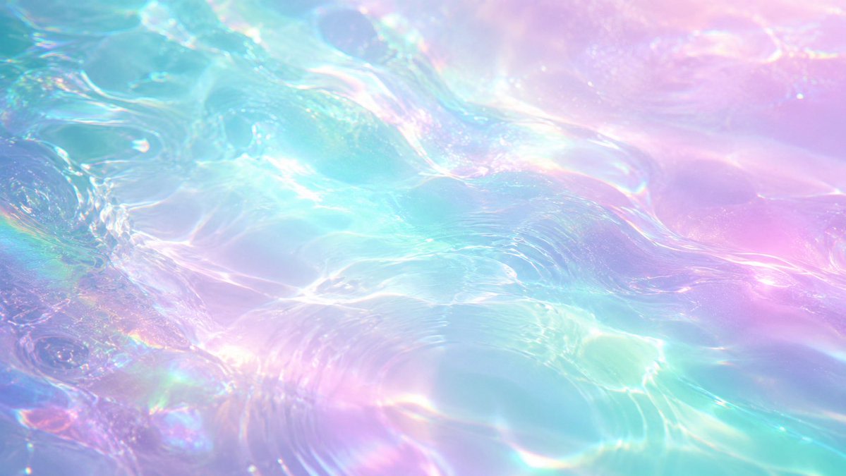 Iridescent Liquid Ripple Wallpaper example 3