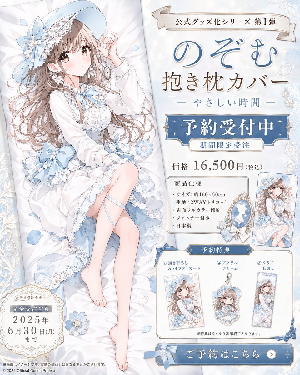 Anime Dakimakura Preorder Poster AI image template preview