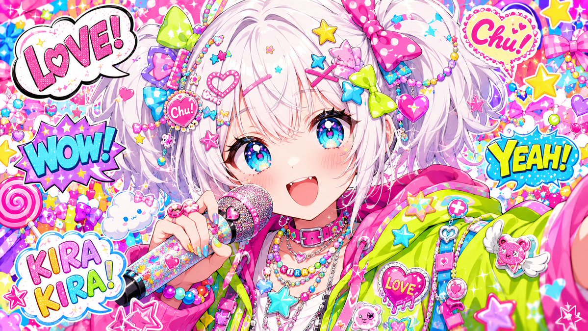 Harajuku Kawaii Pop Idol AI image template preview