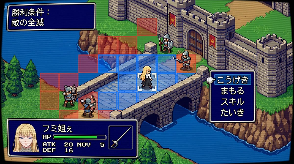 Tactical Simulation RPG Scene Prompt AI image template preview