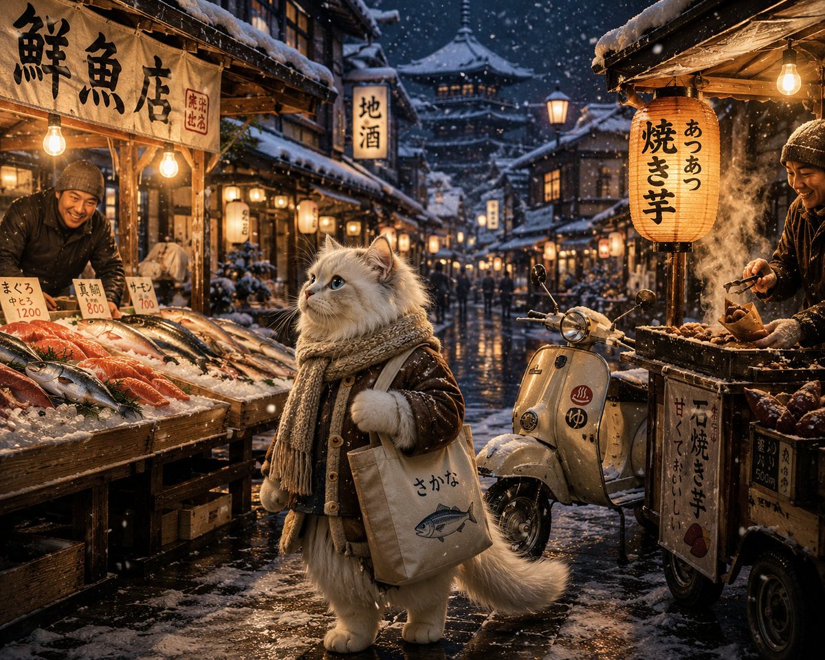 Winter Anime Realism Sequence AI image template preview