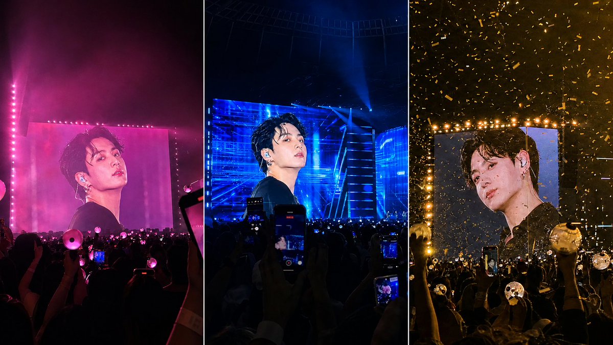 K-Pop Jumbotron Concert Collage AI image template preview