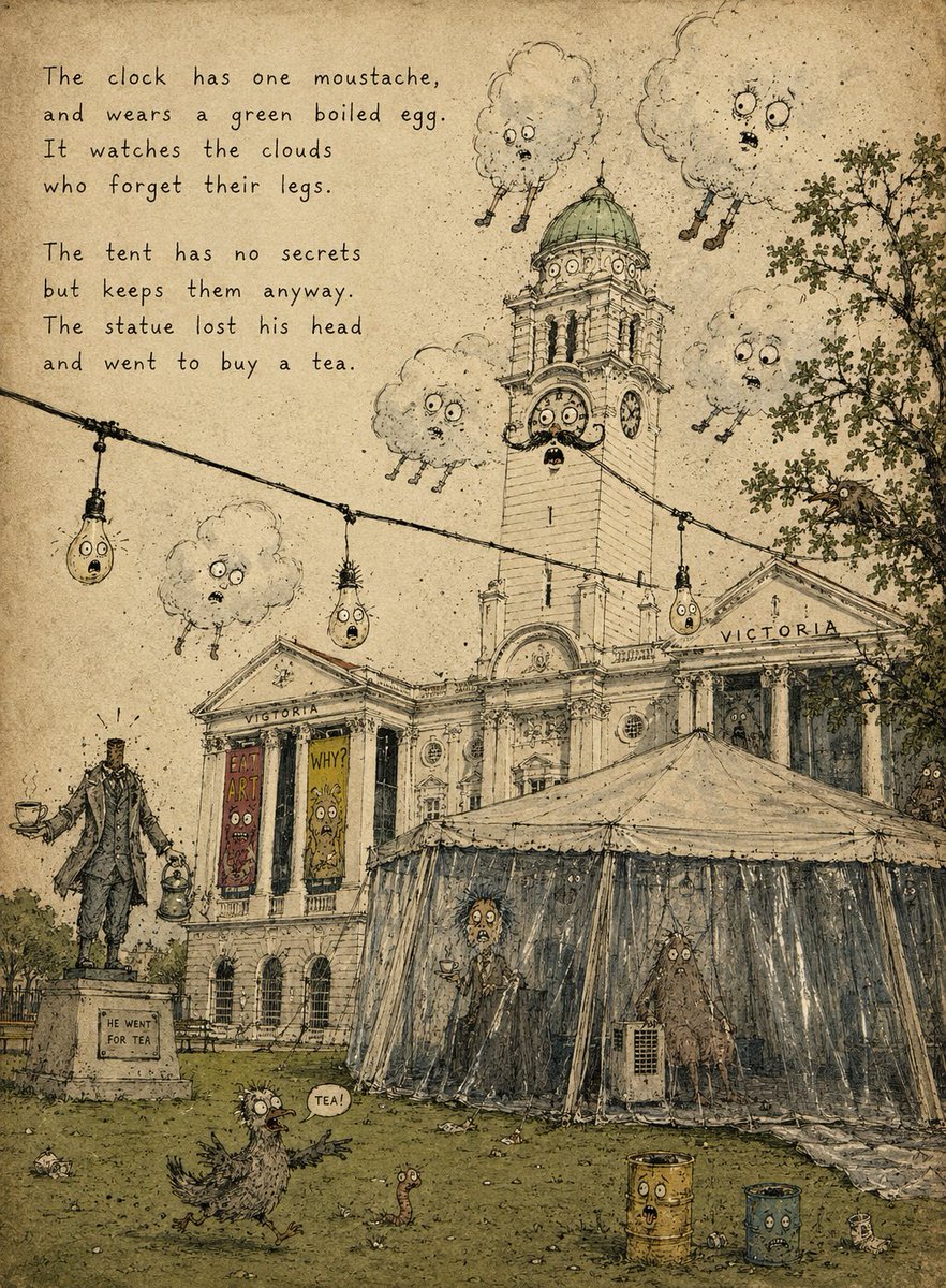 Vintage Creepy Children's Book Transformation AI image template preview