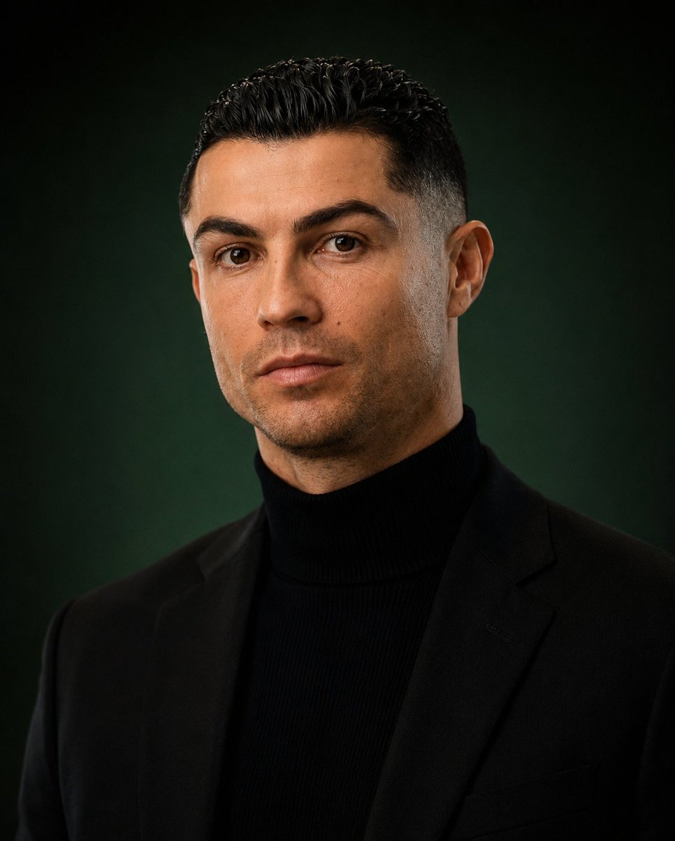 Quiet Wealth GQ Portrait AI image template preview
