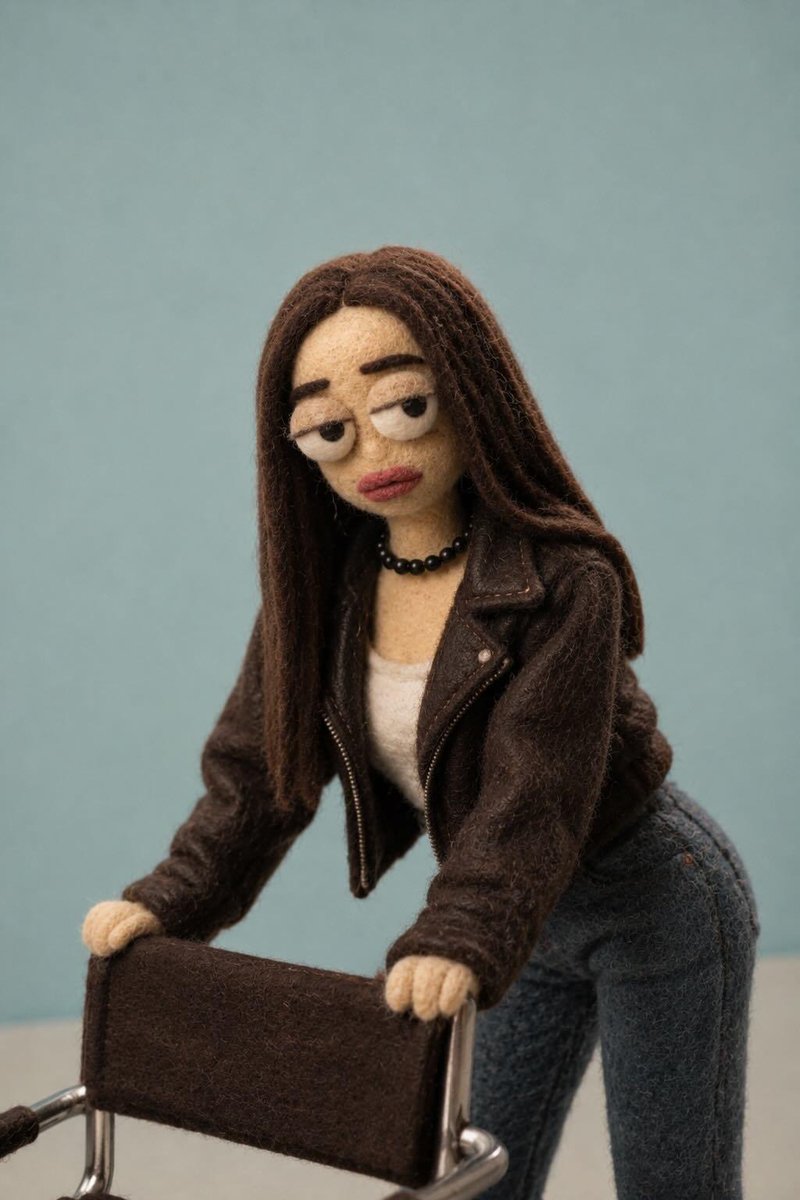 Needle-Felt Stop-Motion Transformation AI image template preview