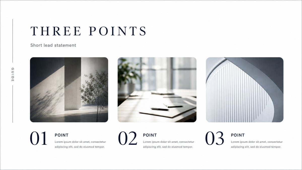 Minimal Luxury Brand Concept Slide example 2