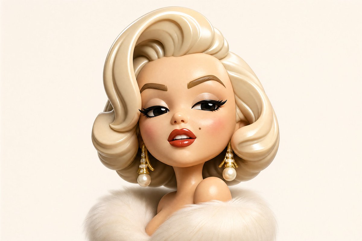 Stylized 3D Vinyl Toy Avatar AI image template preview