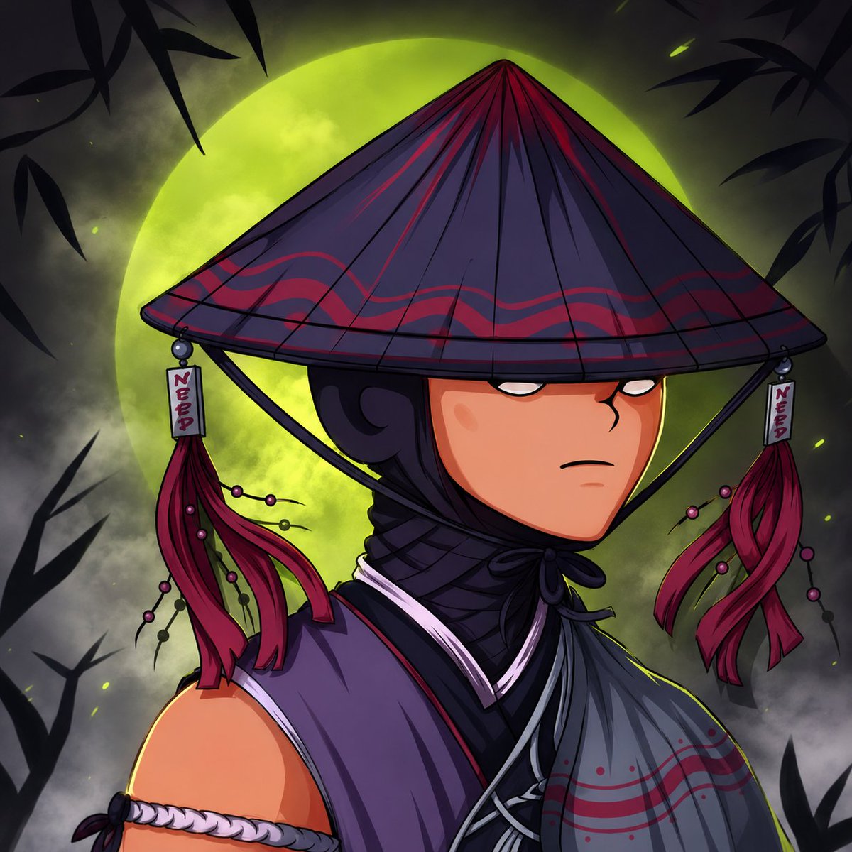 Cyberpunk Samurai and Ninja Art example 2
