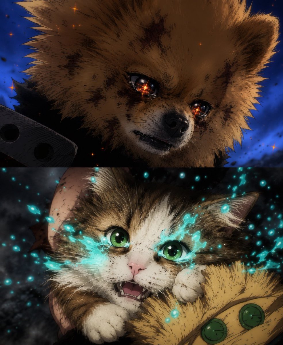 My Hero Academia Scenes with Dogs and Cats example 2