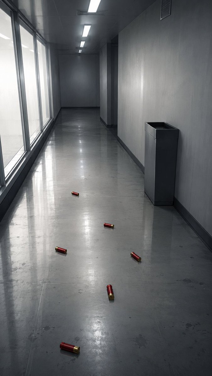 Empty Corridor with Shotgun Shells example 2