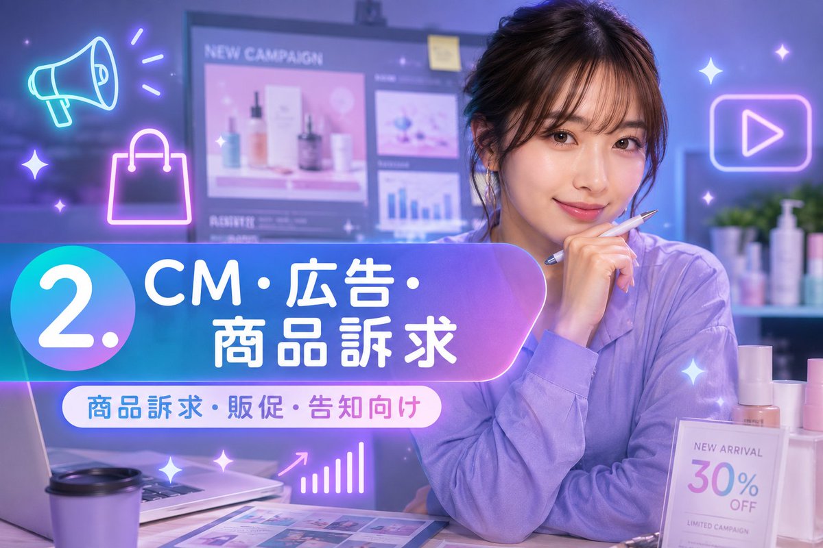 Japanese Neon Marketing Thumbnail AI image template preview