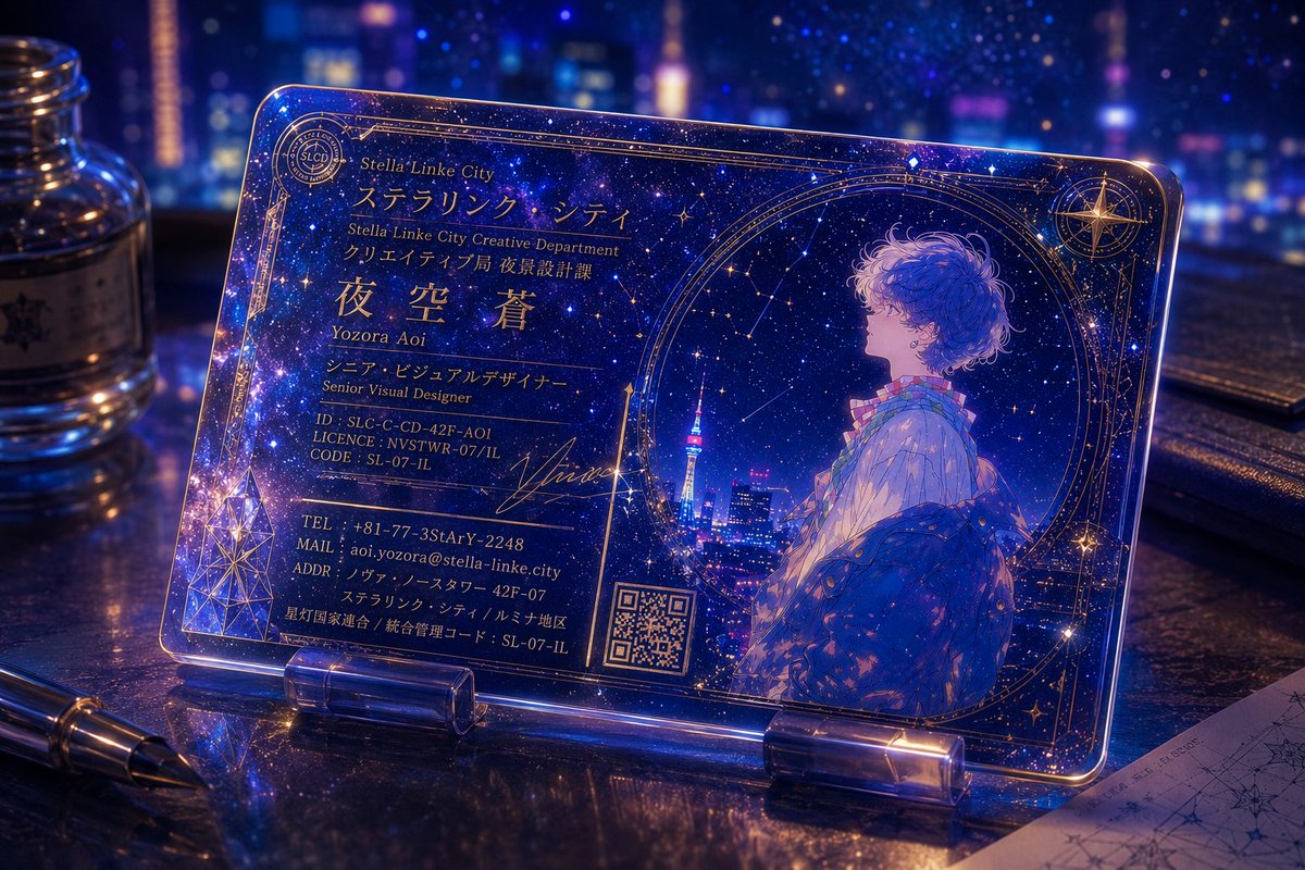 Ornate Fantasy Business Card example 2