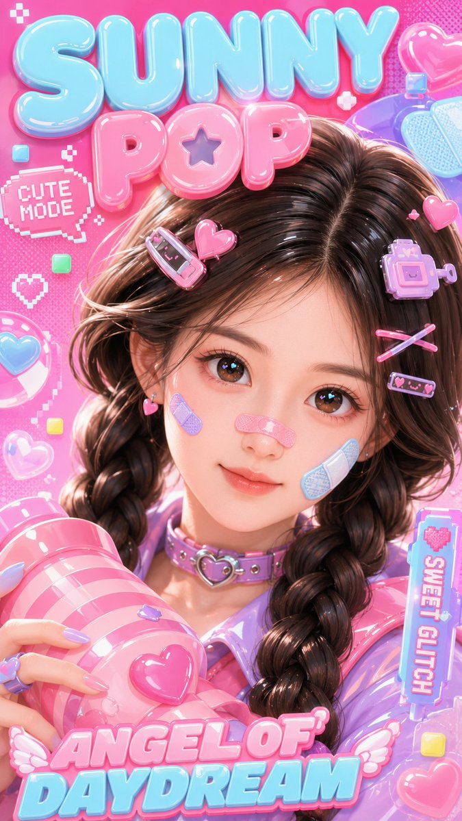 3D Kawaii Y2K Portrait Conversion AI image template preview