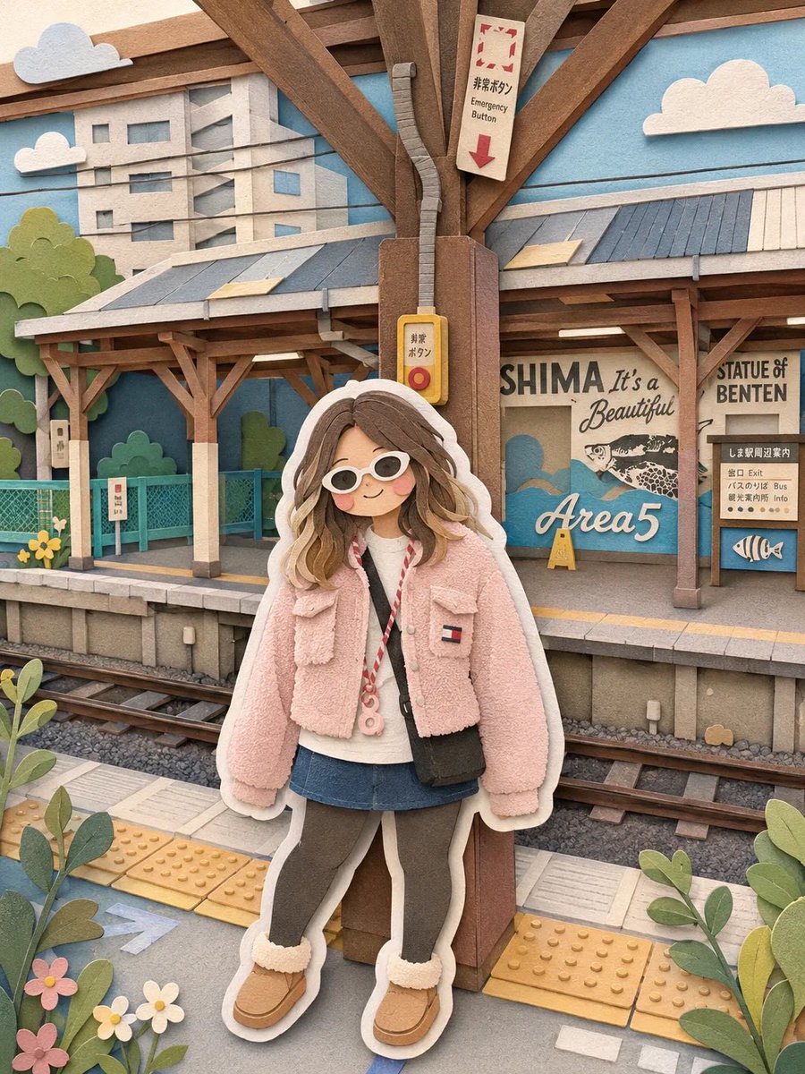 Kawaii Scrapbook and Paper-cut Diorama example 2