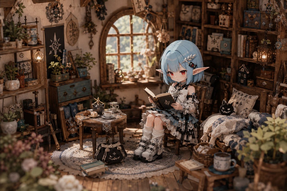 Deformed Miniature Character World AI image template preview