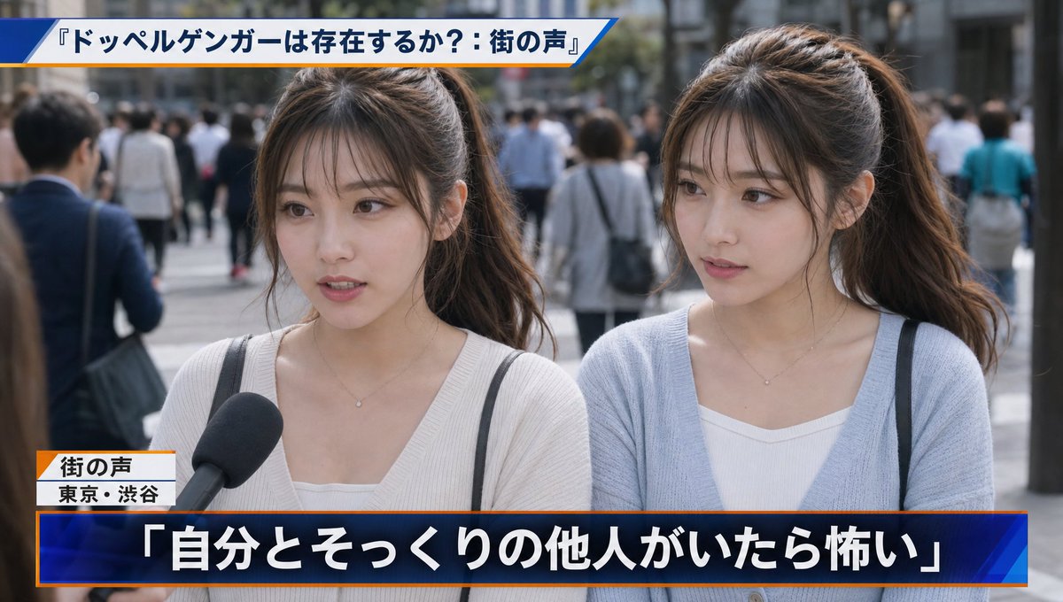 Japanese News Interview Broadcast AI image template preview