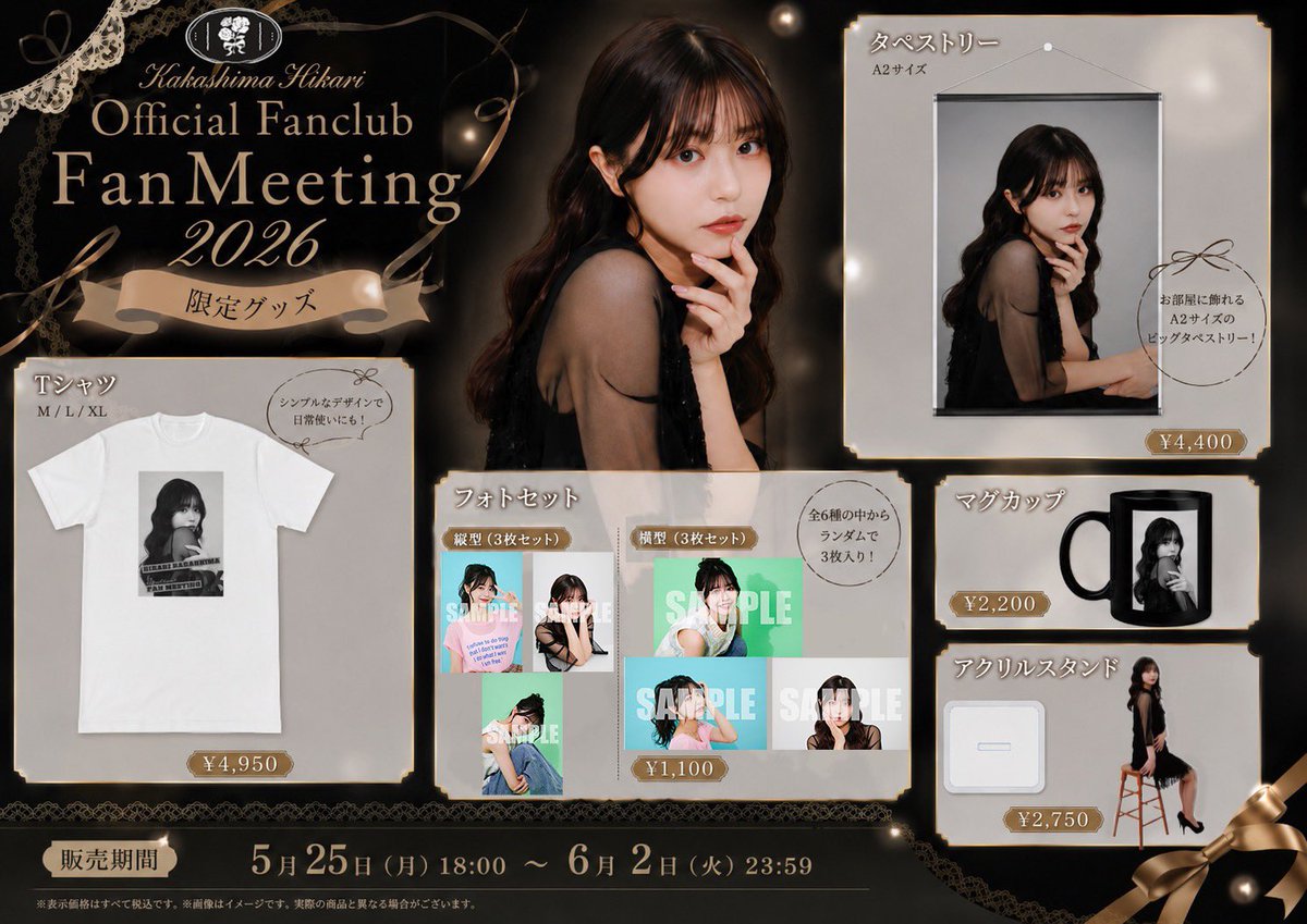 Elegant Fan Meeting Goods Flyer AI image template preview