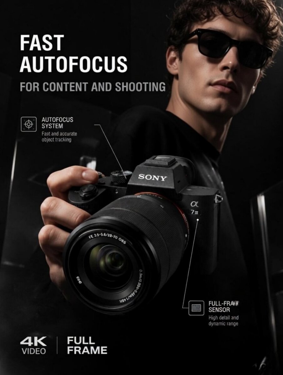 Premium Tech Product Photography AI image template preview