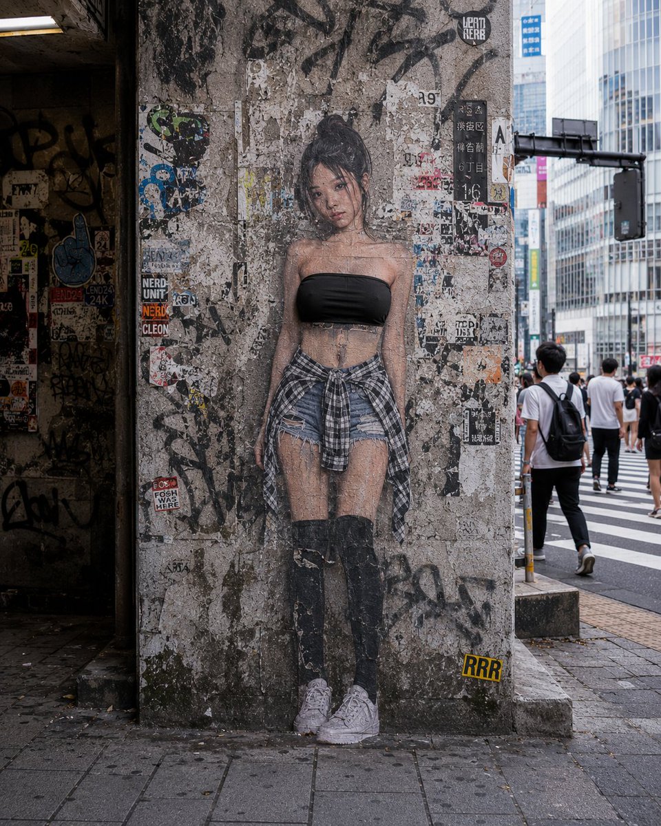 2D to 3D Surreal Street Photography AI image template preview