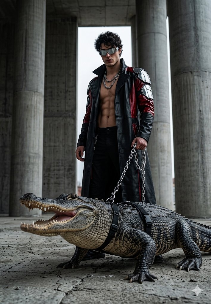 Brutalist Fashion with Alligator example 2