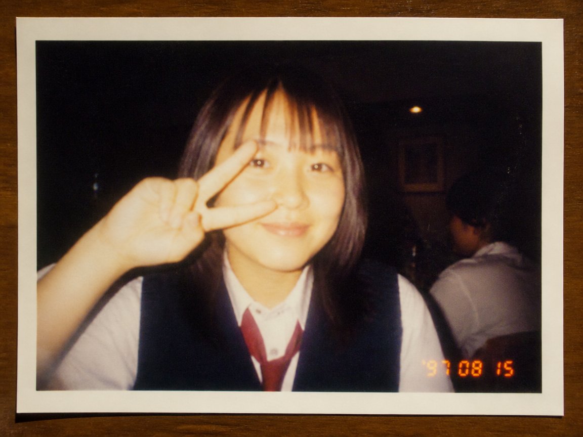 90s Disposable Camera Photo Simulation AI image template preview
