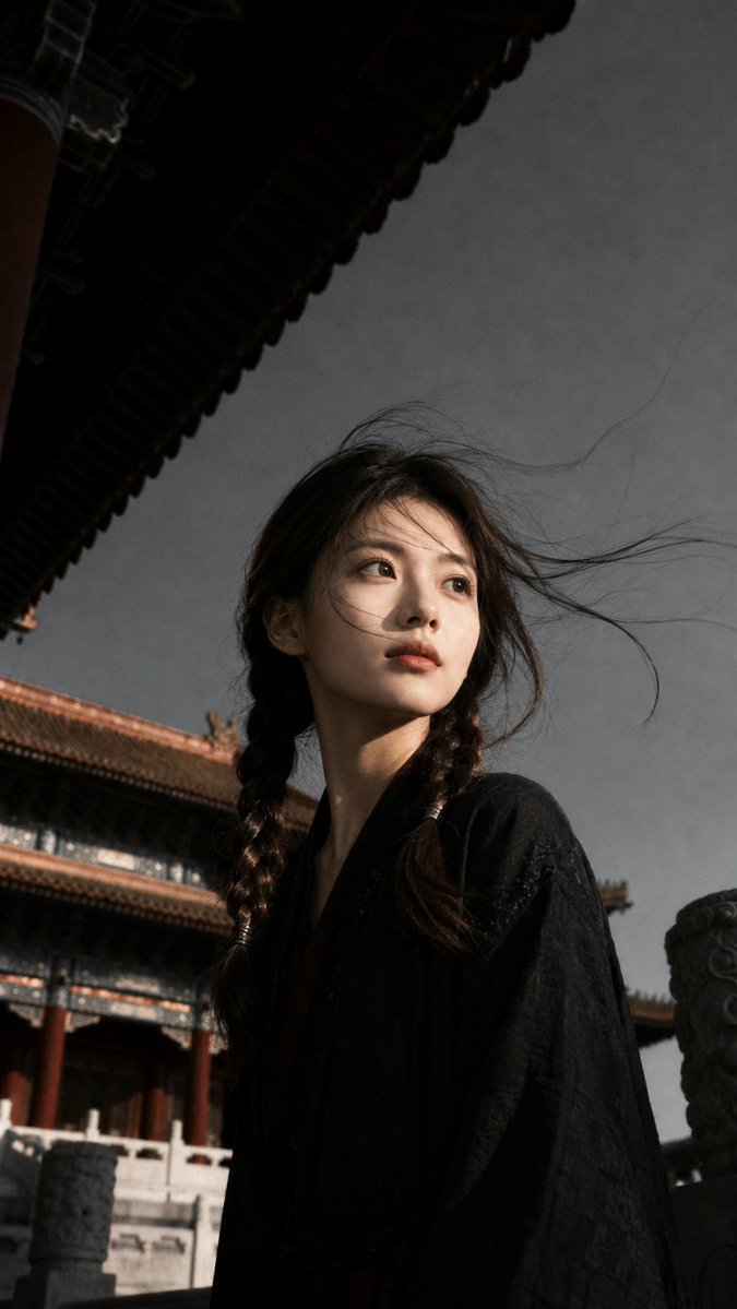 Ancient Chinese Cinematic Still AI image template preview