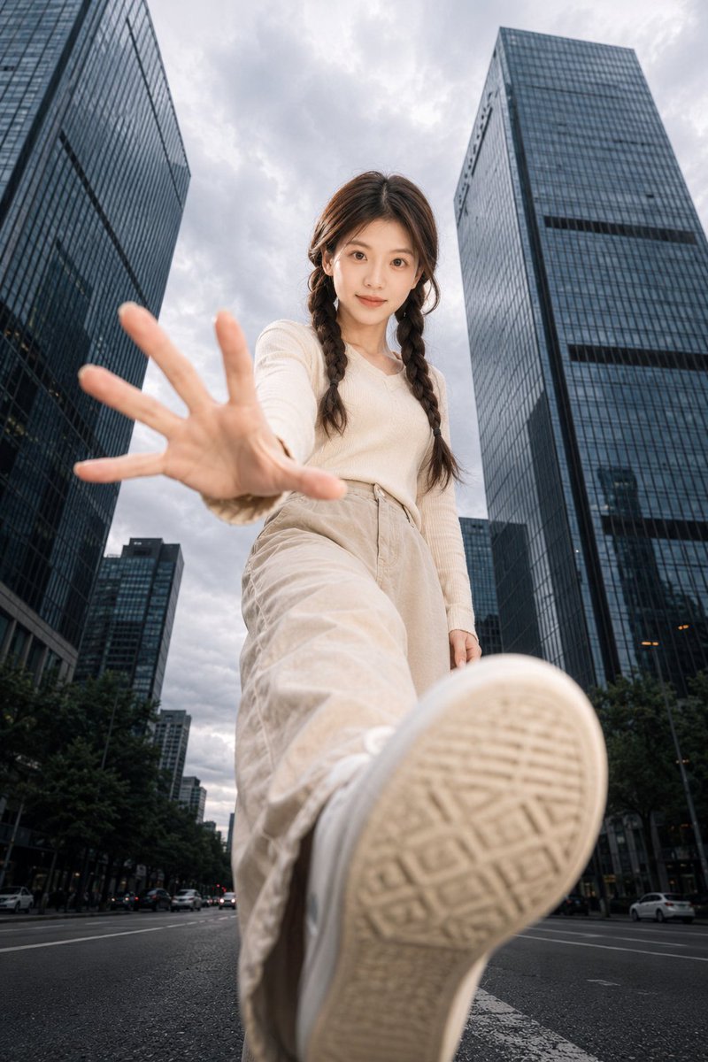 Ultra-Wide Urban Sneaker Portrait example 2