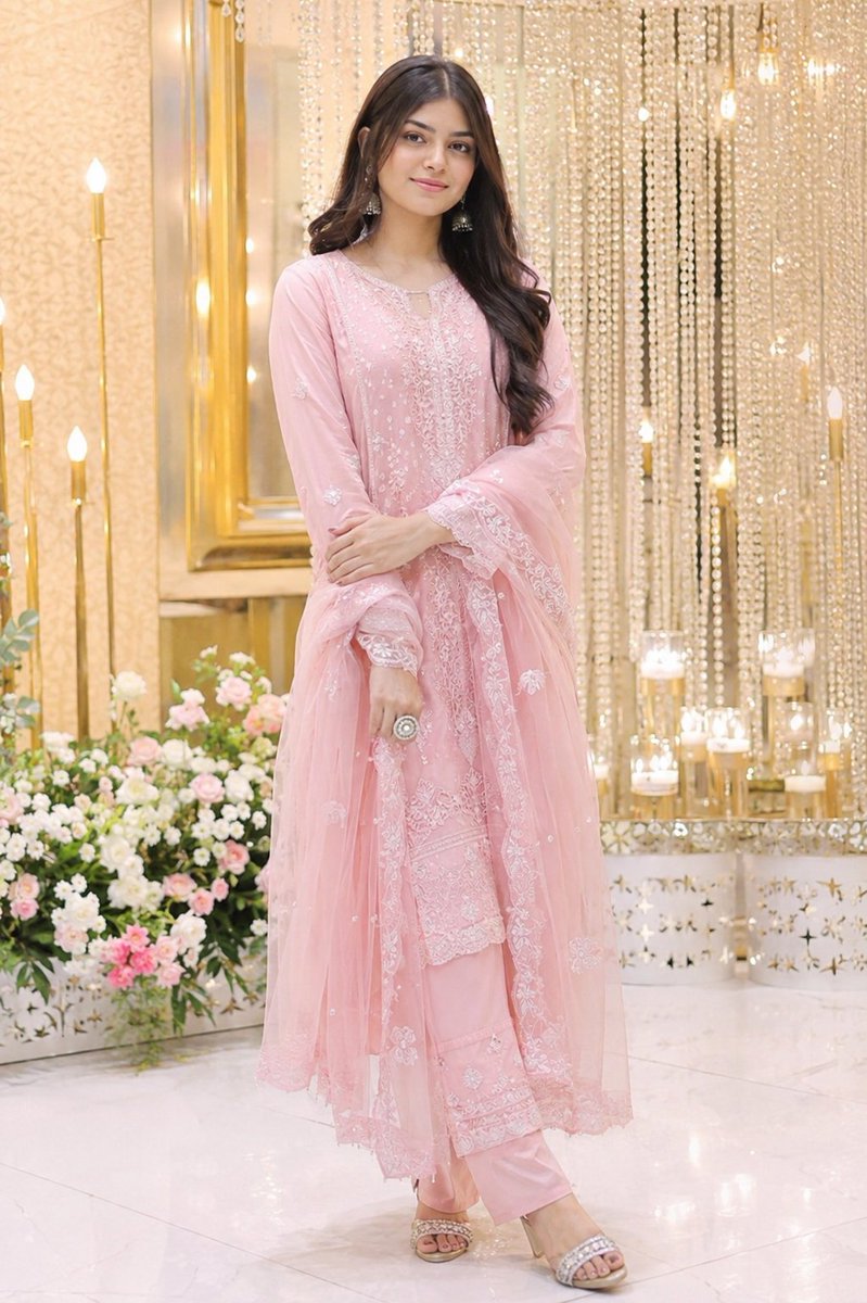 Elegant Indian Wedding Portrait AI image template preview