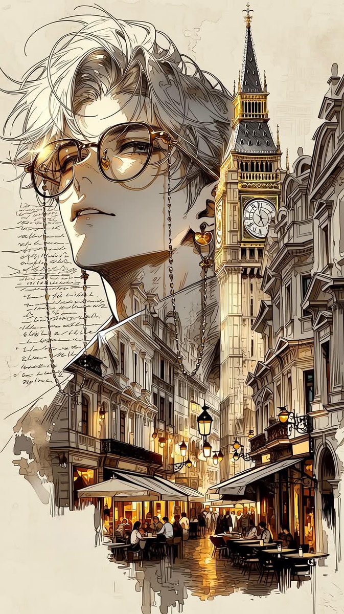 European City Travel Illustration AI image template preview