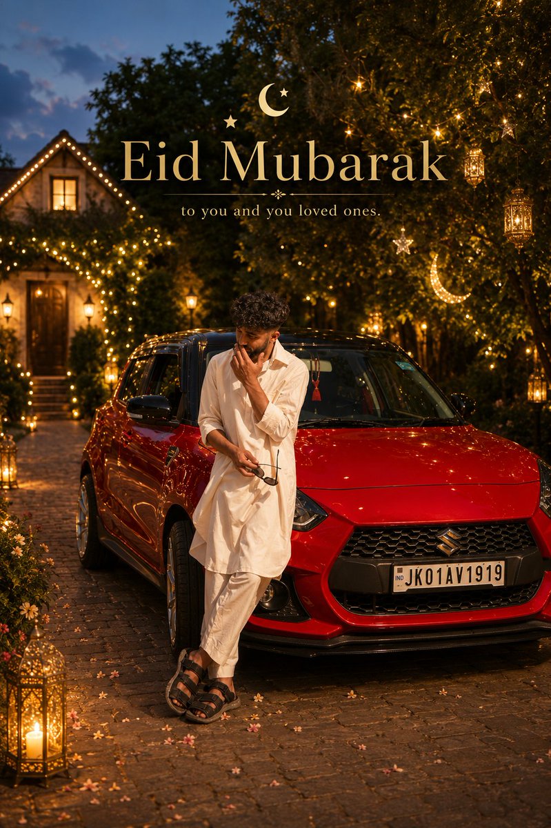 Cinematic Eid Portrait Transformation AI image template preview