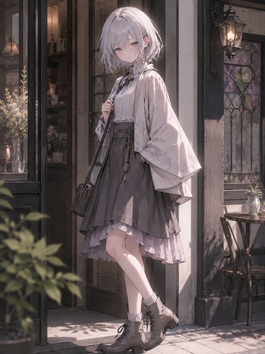 Taisho Roman x Modern Fashion Fusion AI image template preview