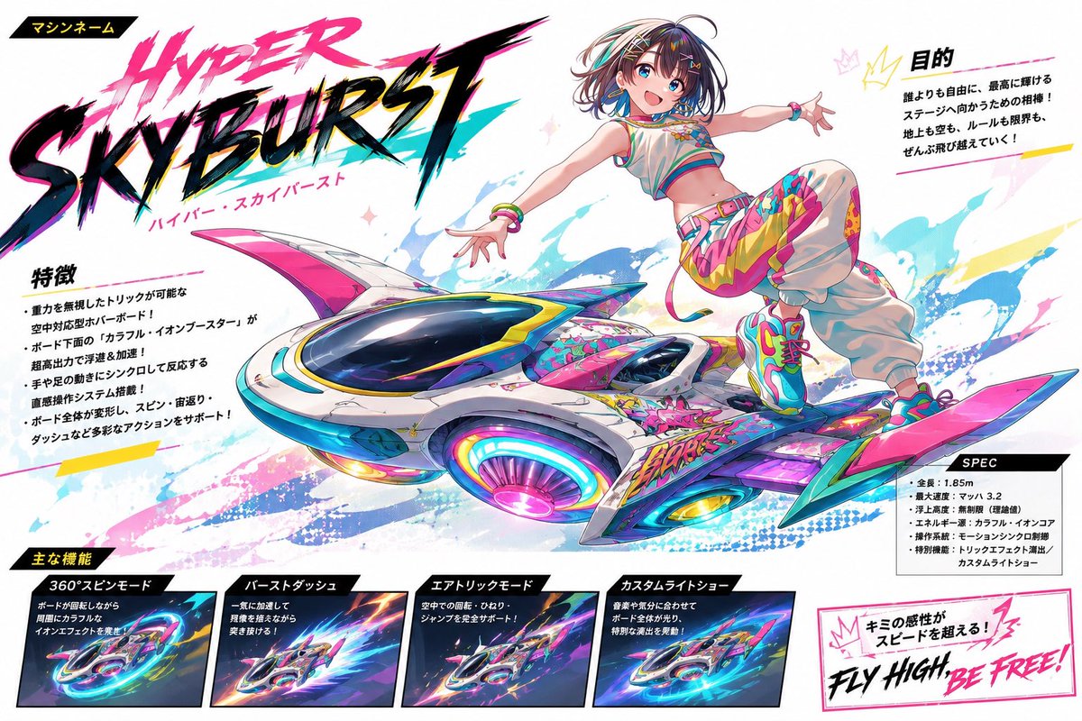 Fantasy Vehicle Character Sheet AI image template preview