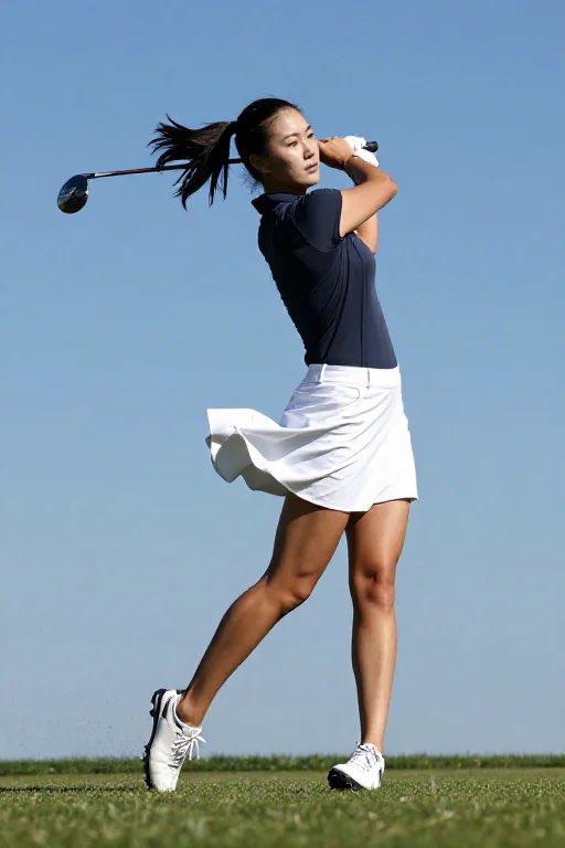 Four-Panel Golf Swing Sequence example 2