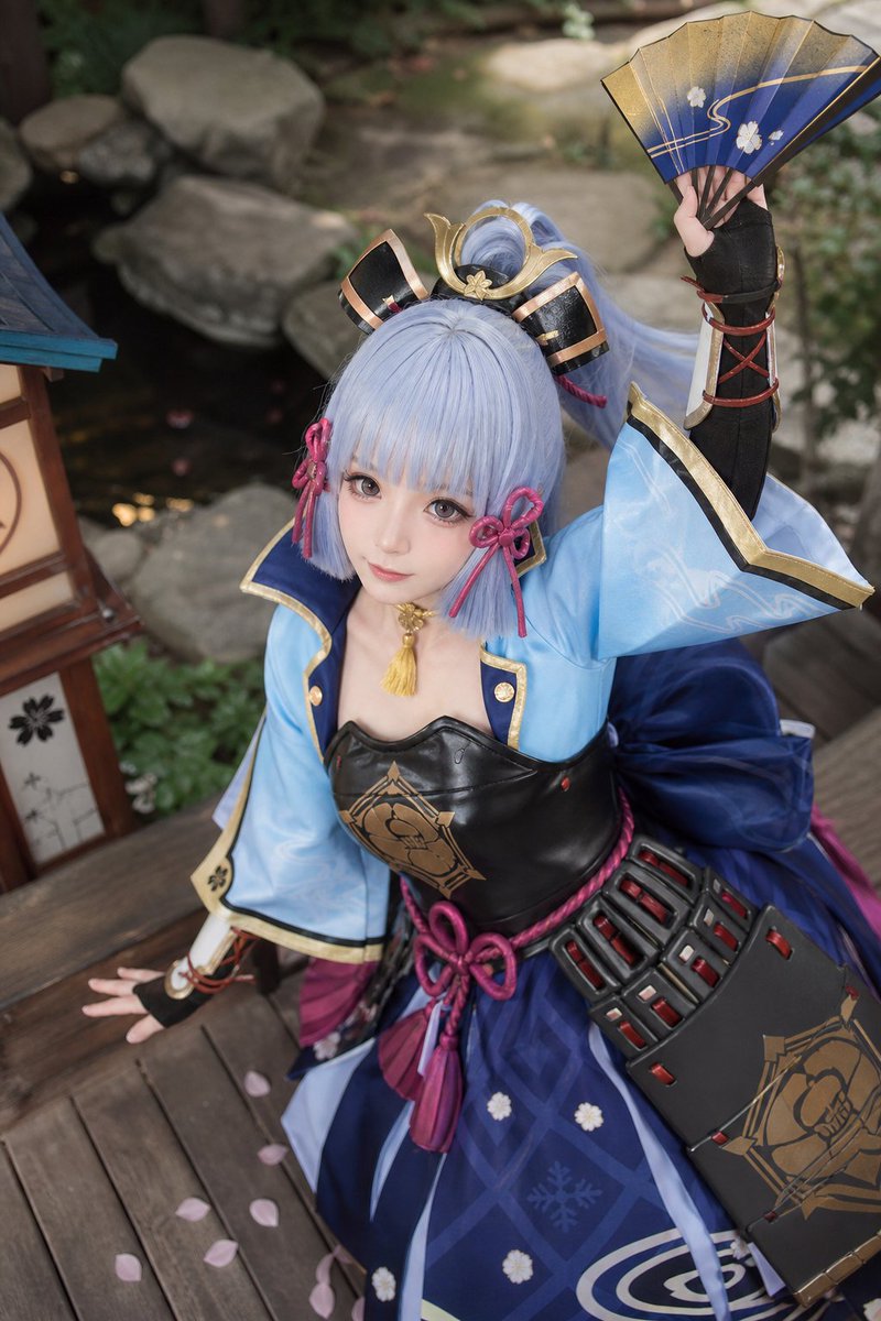 Realistic Blue Water Goddess Cosplay example 2