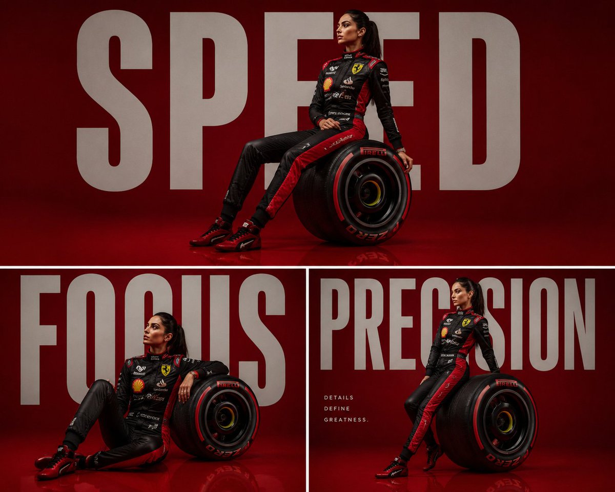 Luxury Formula 1 Triptych Poster AI image template preview