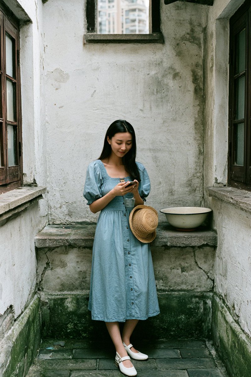 Shanghai Courtyard Candid Portrait example 2