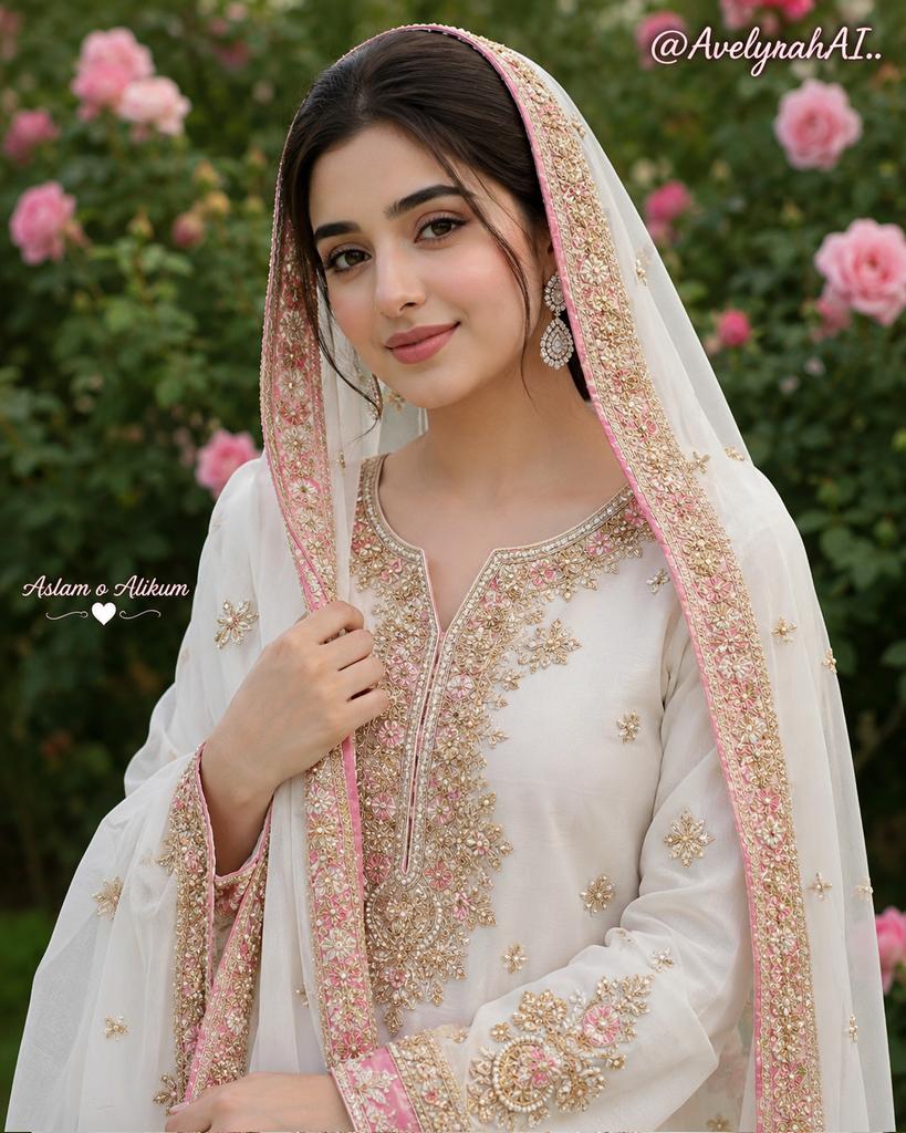 Traditional South Asian Portrait AI image template preview