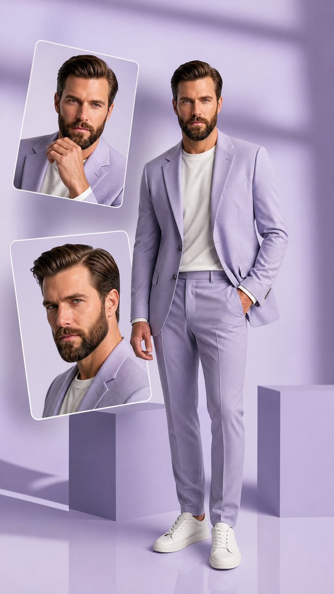 Premium Hollywood Fashion Editorial Poster AI image template preview