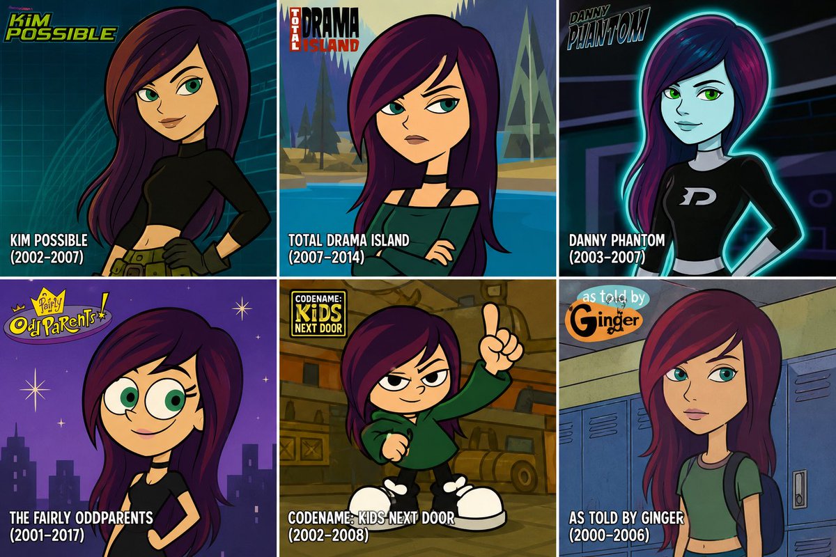 2000s Cartoon Character Transformation AI image template preview