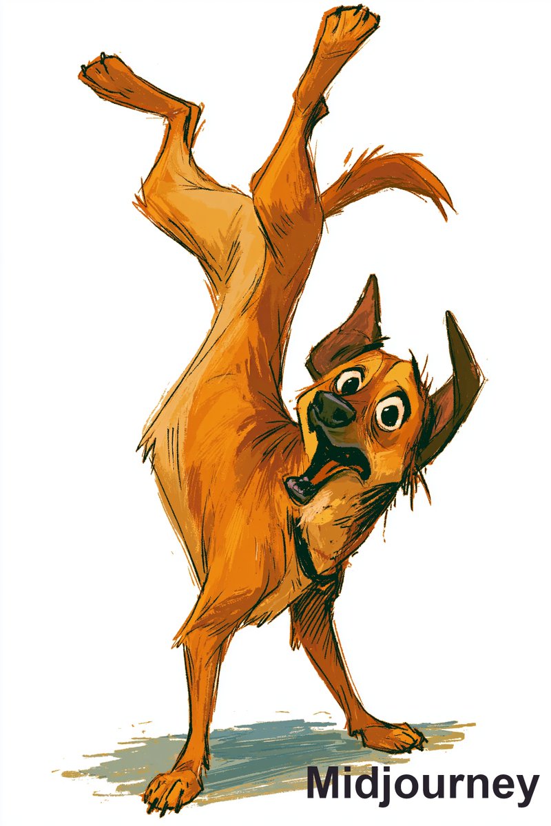 Humorous Dog Handstand Prompt example 3