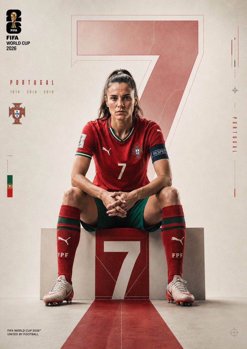 Portugal Football Campaign Poster AI image template preview