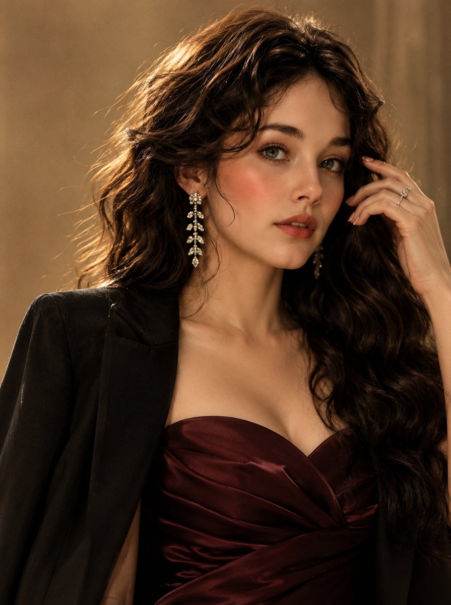 Luxury Korean Beauty Editorial AI image template preview