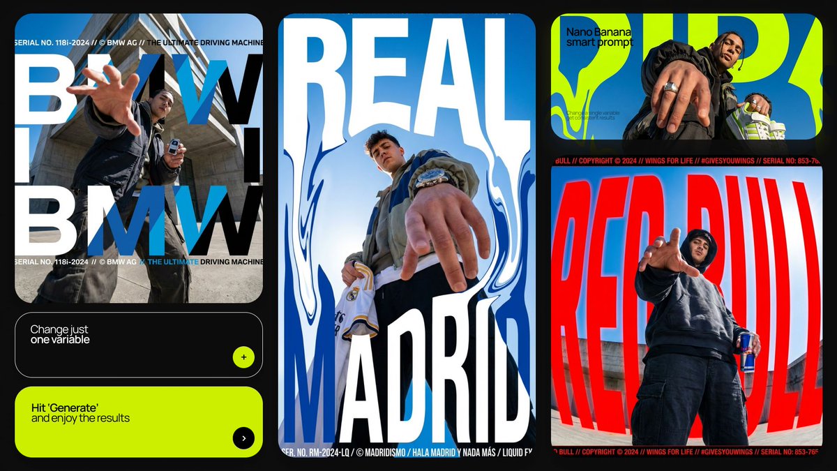 Dramatic Low Angle Brand Poster AI image template preview