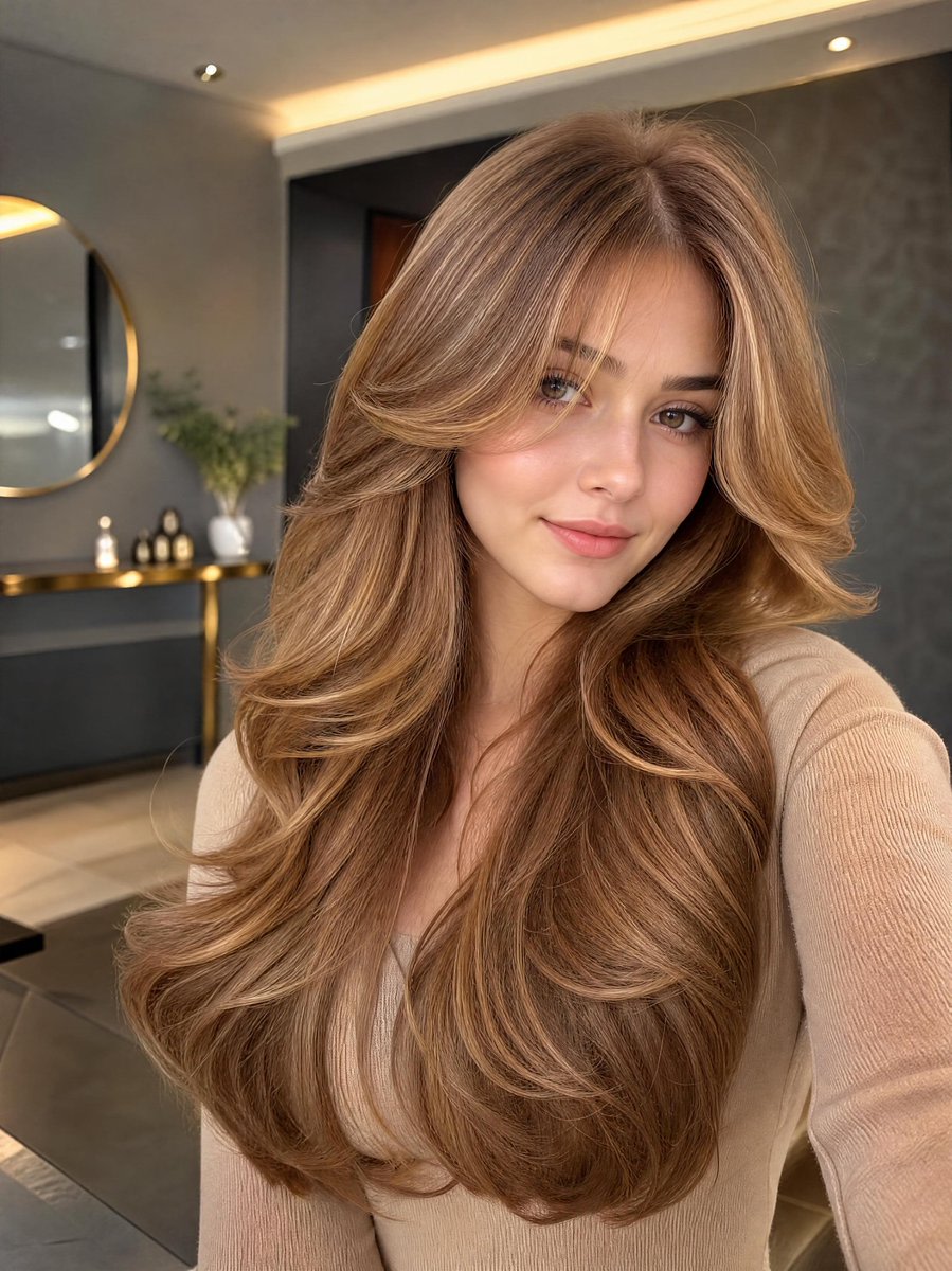 Golden Hour Selfie Portrait AI image template preview