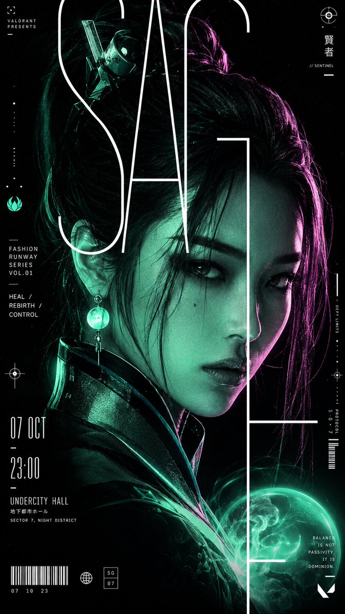 Cyberpunk Runway Fashion Poster example 4