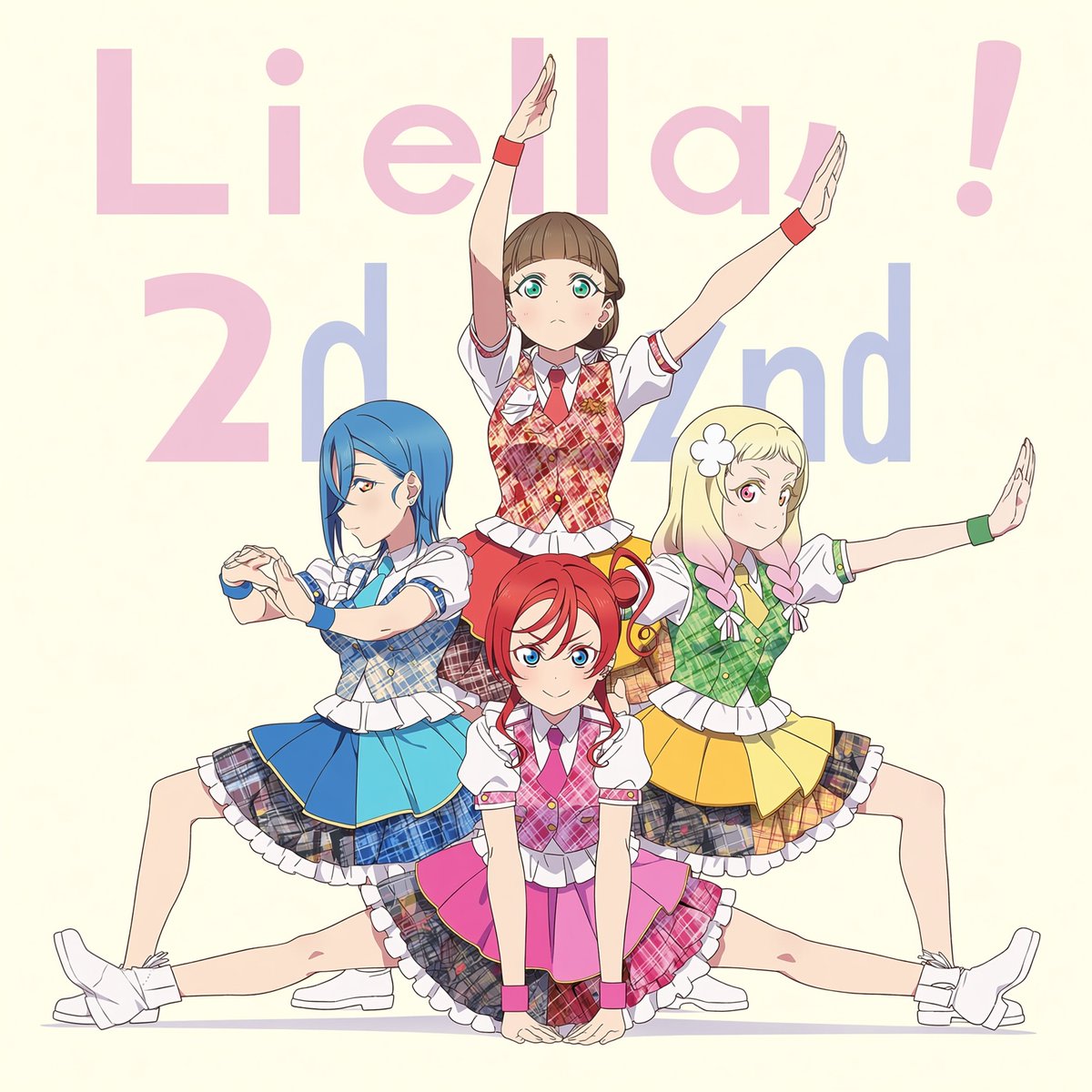 Four-Member Anime Idol Anniversary Visual AI image template preview