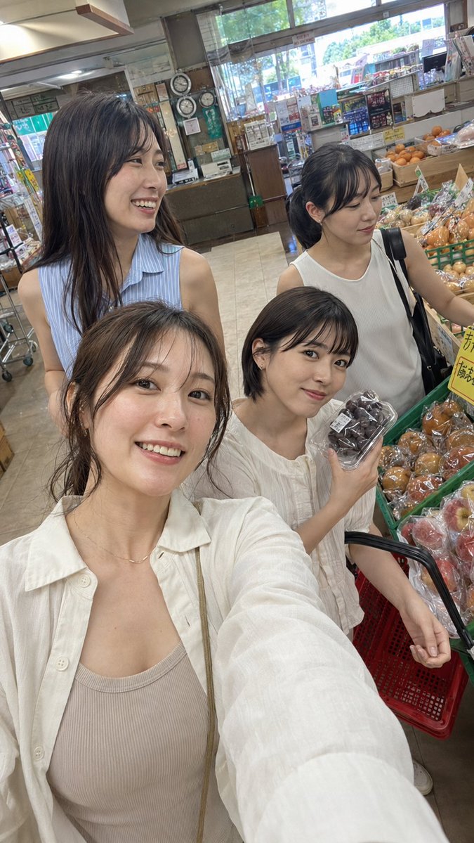 Vacation Grocery Selfie example 2