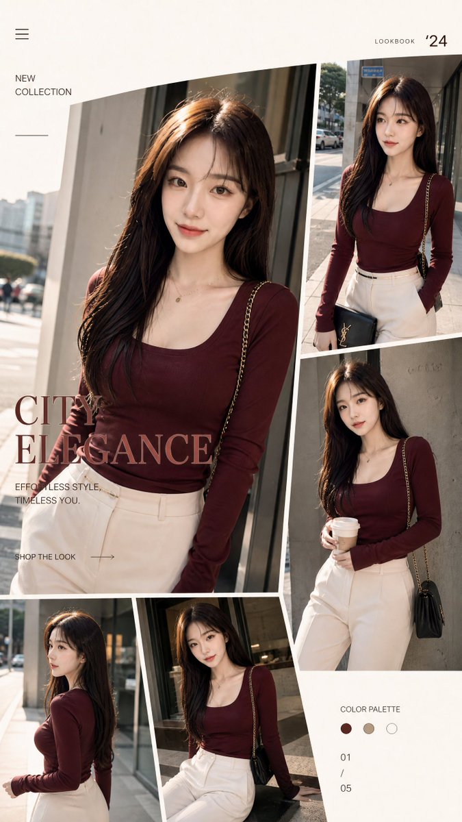Streetwear Fashion Catalog Shoot AI image template preview