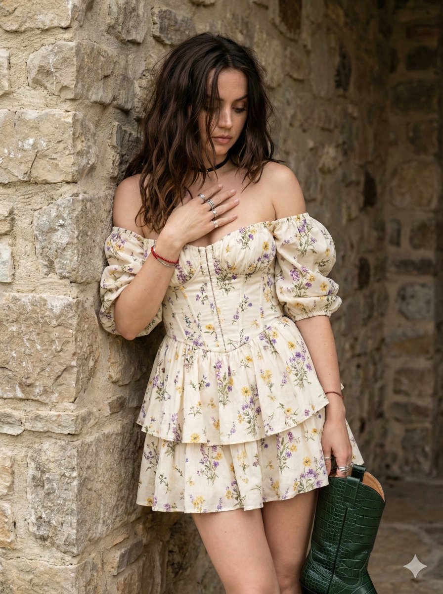 Boho Cottagecore Editorial Portrait example 2